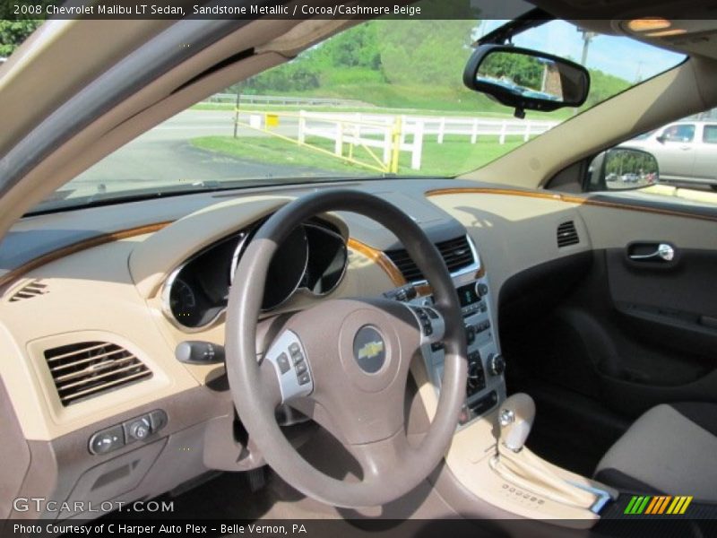Sandstone Metallic / Cocoa/Cashmere Beige 2008 Chevrolet Malibu LT Sedan