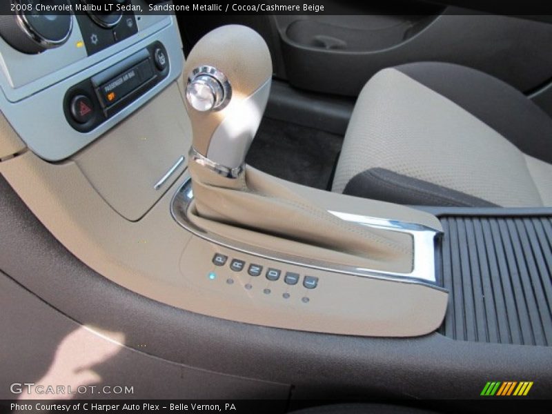 Sandstone Metallic / Cocoa/Cashmere Beige 2008 Chevrolet Malibu LT Sedan