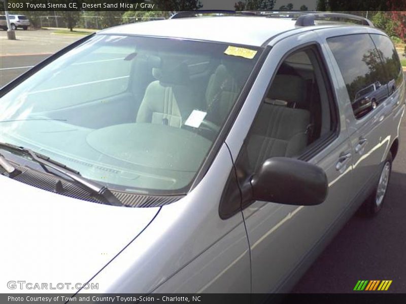 Desert Sand Mica / Gray 2003 Toyota Sienna CE