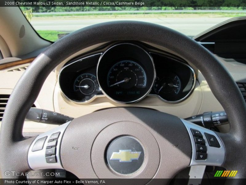Sandstone Metallic / Cocoa/Cashmere Beige 2008 Chevrolet Malibu LT Sedan