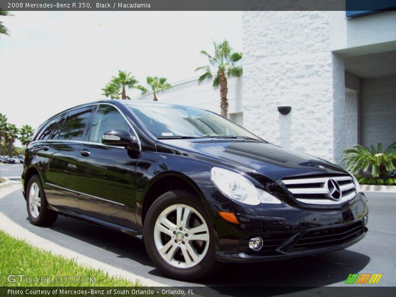 Black / Macadamia 2008 Mercedes-Benz R 350
