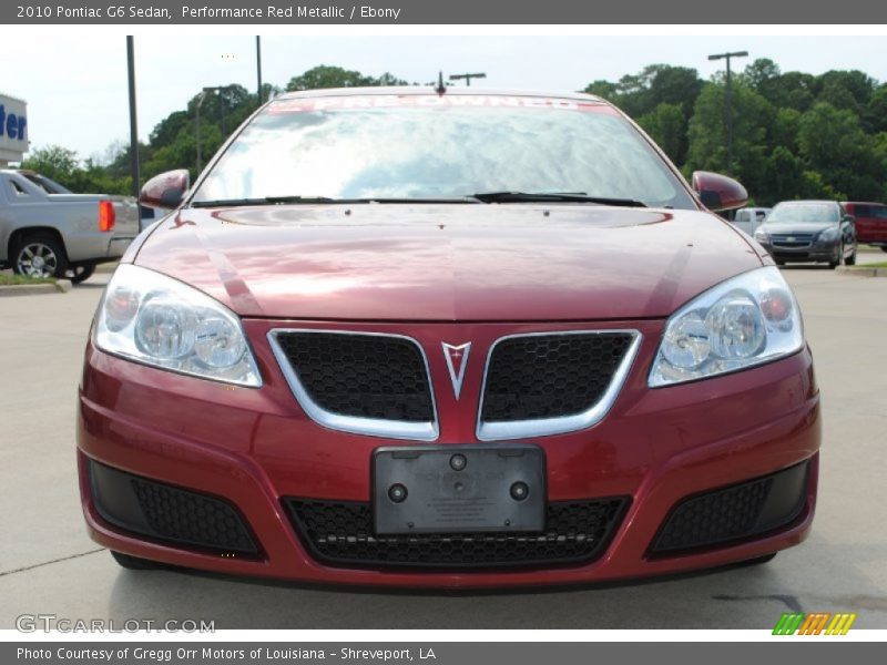 Performance Red Metallic / Ebony 2010 Pontiac G6 Sedan