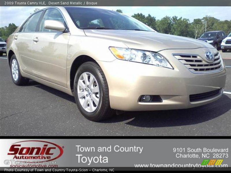 Desert Sand Metallic / Bisque 2009 Toyota Camry XLE