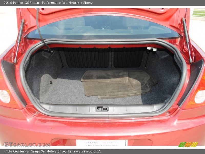 Performance Red Metallic / Ebony 2010 Pontiac G6 Sedan