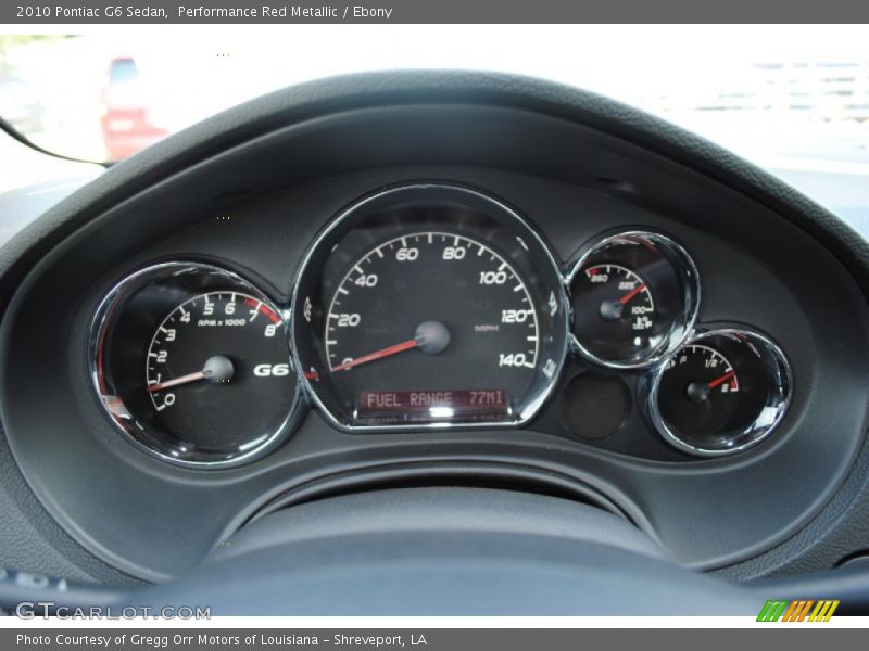 Performance Red Metallic / Ebony 2010 Pontiac G6 Sedan