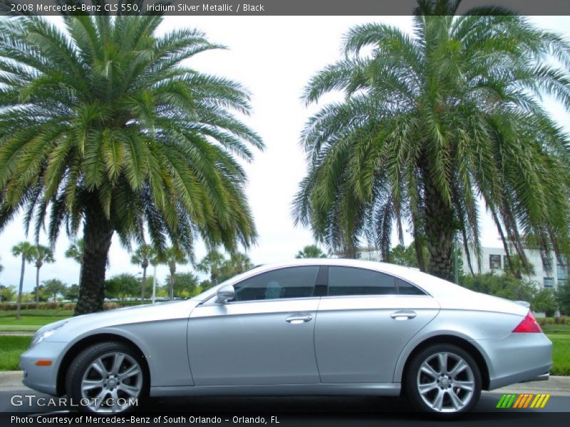 Iridium Silver Metallic / Black 2008 Mercedes-Benz CLS 550