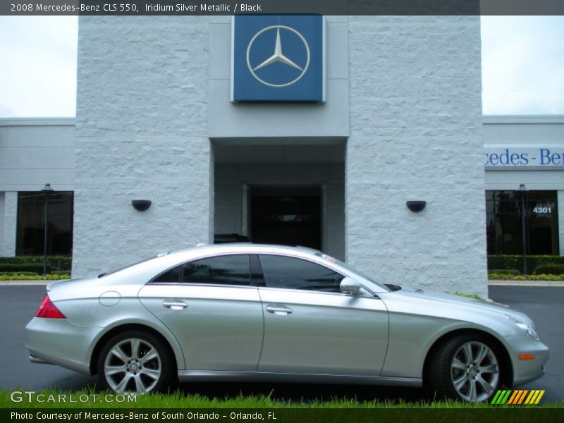Iridium Silver Metallic / Black 2008 Mercedes-Benz CLS 550