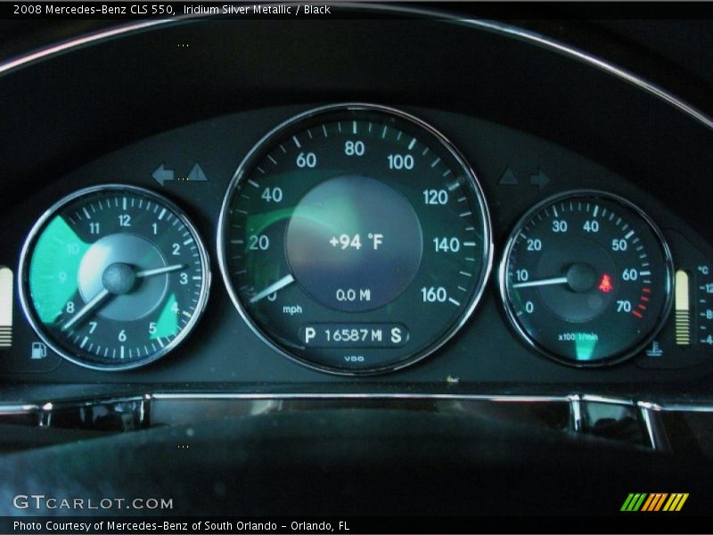 Iridium Silver Metallic / Black 2008 Mercedes-Benz CLS 550