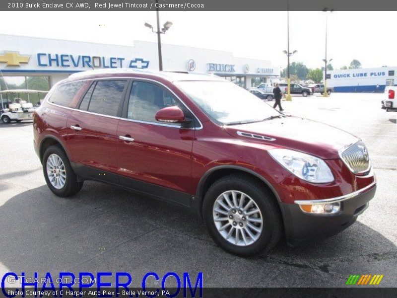 Red Jewel Tintcoat / Cashmere/Cocoa 2010 Buick Enclave CX AWD