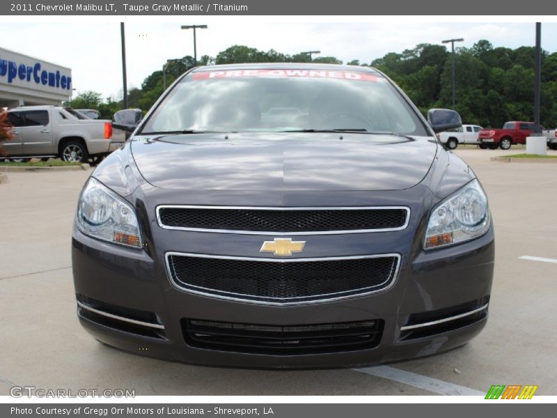 Taupe Gray Metallic / Titanium 2011 Chevrolet Malibu LT