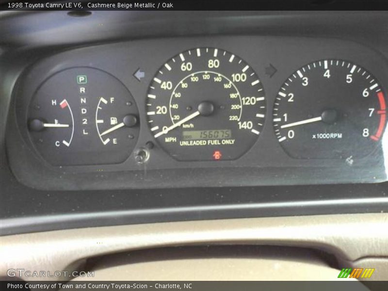Cashmere Beige Metallic / Oak 1998 Toyota Camry LE V6