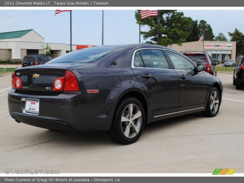 Taupe Gray Metallic / Titanium 2011 Chevrolet Malibu LT