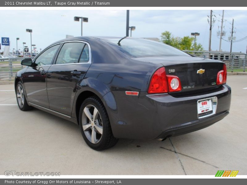 Taupe Gray Metallic / Titanium 2011 Chevrolet Malibu LT