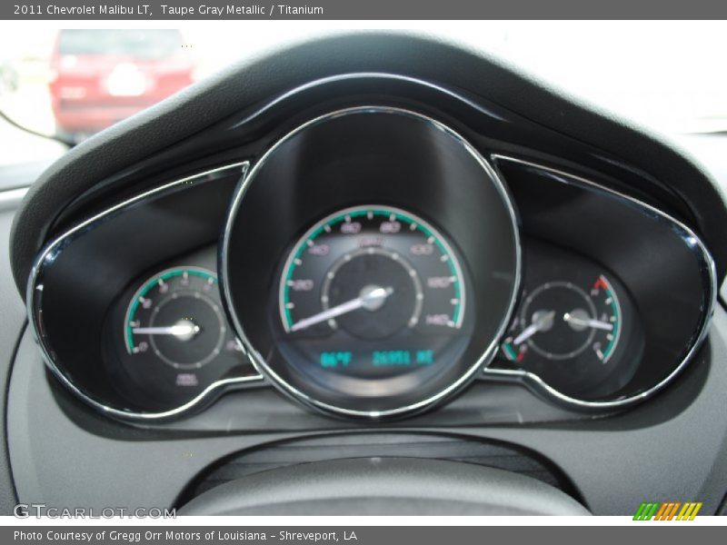 Taupe Gray Metallic / Titanium 2011 Chevrolet Malibu LT