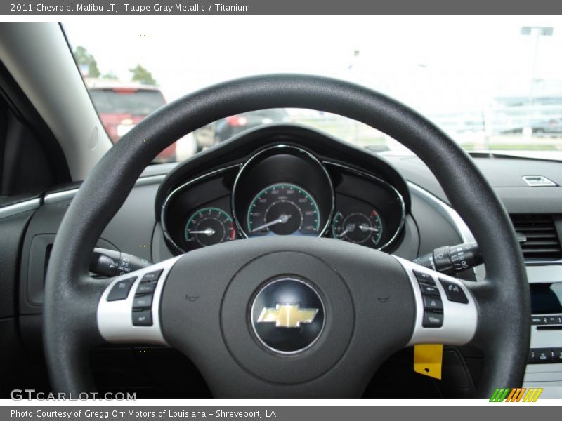 Taupe Gray Metallic / Titanium 2011 Chevrolet Malibu LT