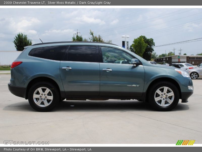 Silver Moss Metallic / Dark Gray/Light Gray 2009 Chevrolet Traverse LT