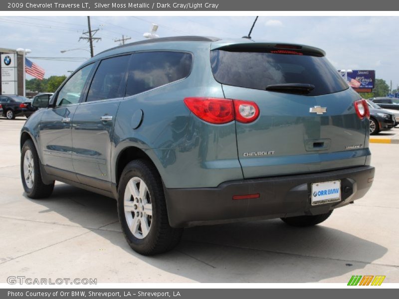 Silver Moss Metallic / Dark Gray/Light Gray 2009 Chevrolet Traverse LT