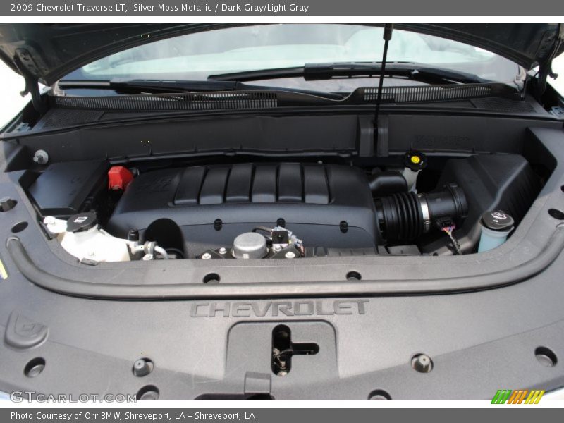 Silver Moss Metallic / Dark Gray/Light Gray 2009 Chevrolet Traverse LT