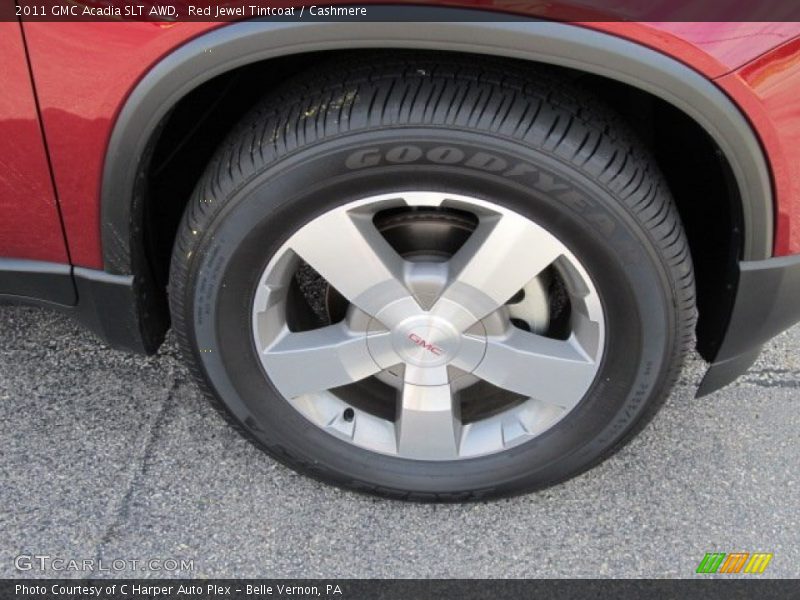 Red Jewel Tintcoat / Cashmere 2011 GMC Acadia SLT AWD