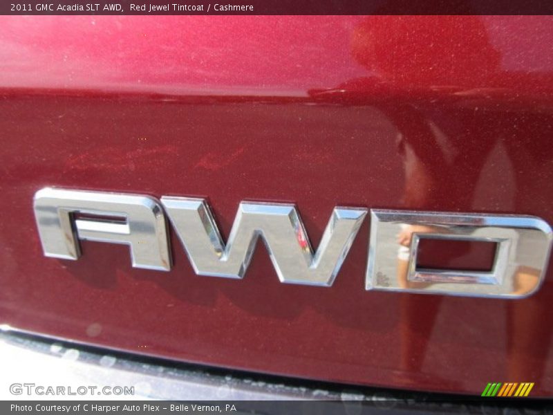 Red Jewel Tintcoat / Cashmere 2011 GMC Acadia SLT AWD