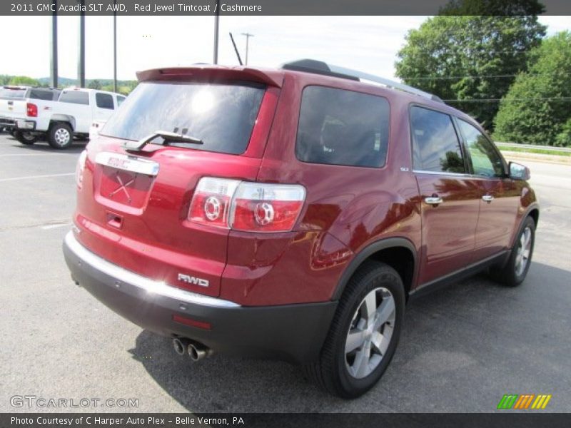 Red Jewel Tintcoat / Cashmere 2011 GMC Acadia SLT AWD