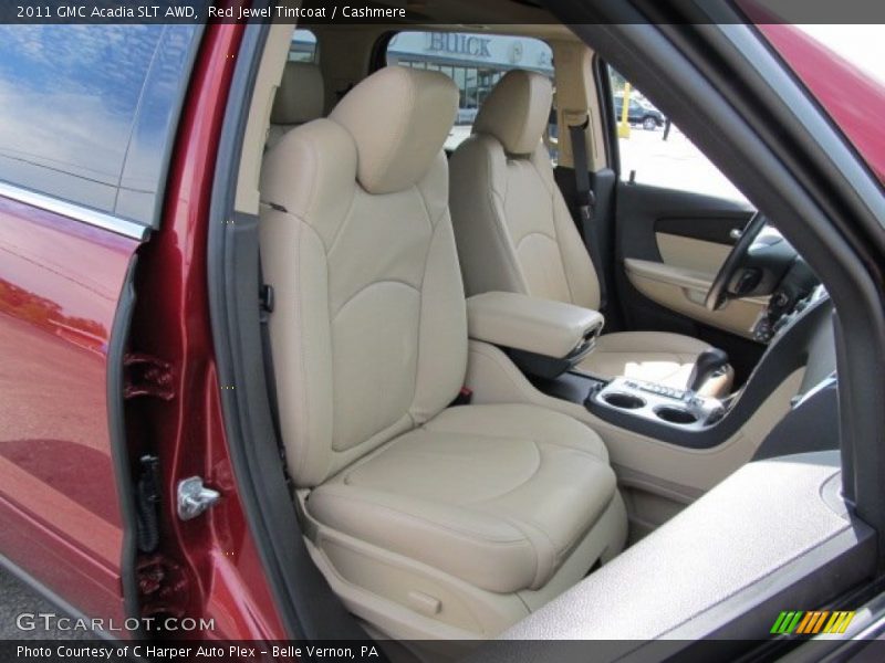 Red Jewel Tintcoat / Cashmere 2011 GMC Acadia SLT AWD