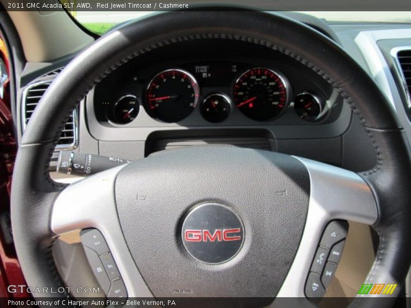 Red Jewel Tintcoat / Cashmere 2011 GMC Acadia SLT AWD