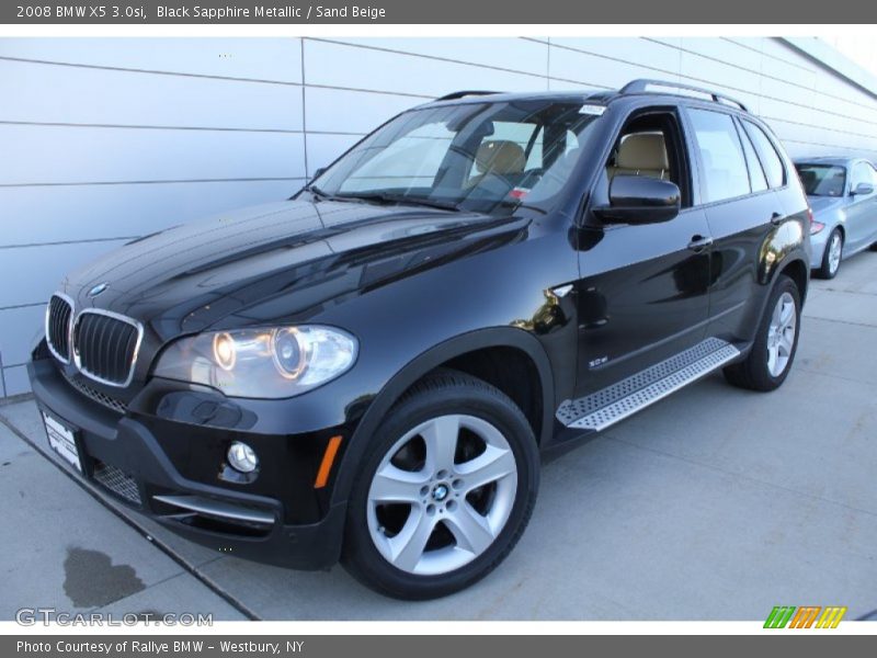 Black Sapphire Metallic / Sand Beige 2008 BMW X5 3.0si