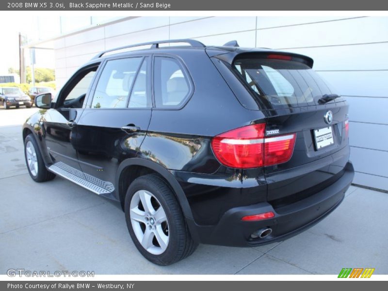 Black Sapphire Metallic / Sand Beige 2008 BMW X5 3.0si