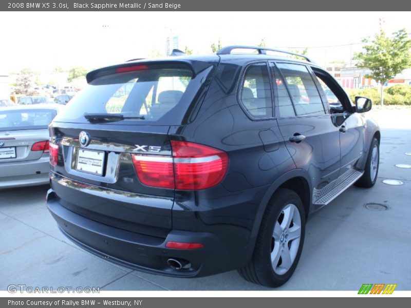 Black Sapphire Metallic / Sand Beige 2008 BMW X5 3.0si
