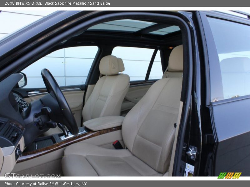 Black Sapphire Metallic / Sand Beige 2008 BMW X5 3.0si