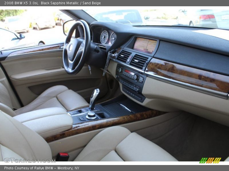 Black Sapphire Metallic / Sand Beige 2008 BMW X5 3.0si