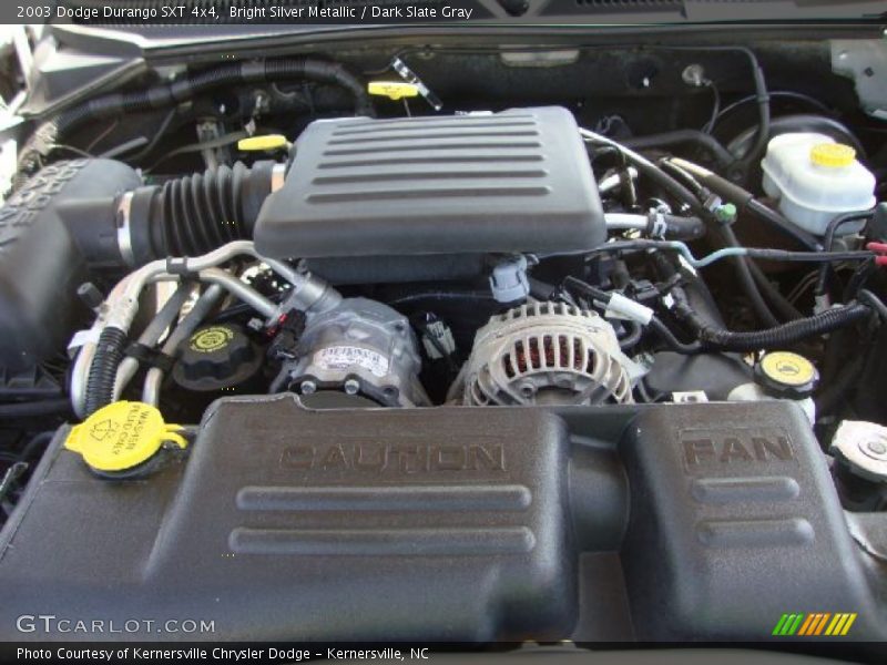 Bright Silver Metallic / Dark Slate Gray 2003 Dodge Durango SXT 4x4