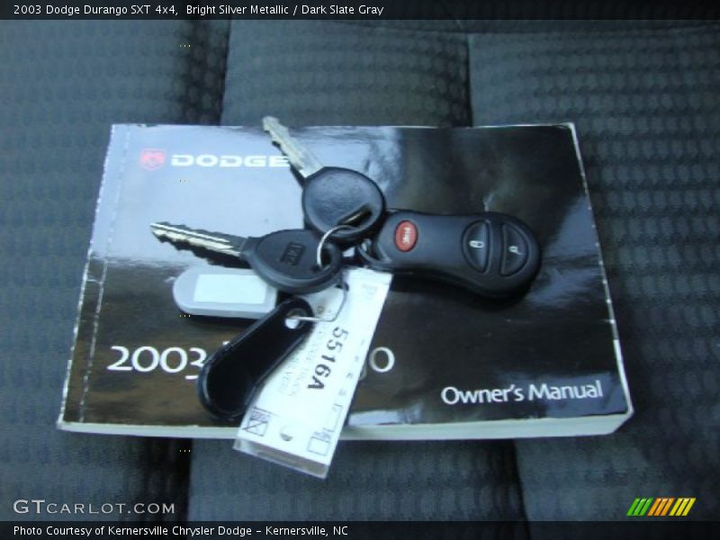 Bright Silver Metallic / Dark Slate Gray 2003 Dodge Durango SXT 4x4