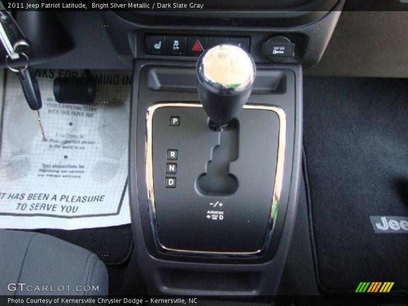 Bright Silver Metallic / Dark Slate Gray 2011 Jeep Patriot Latitude