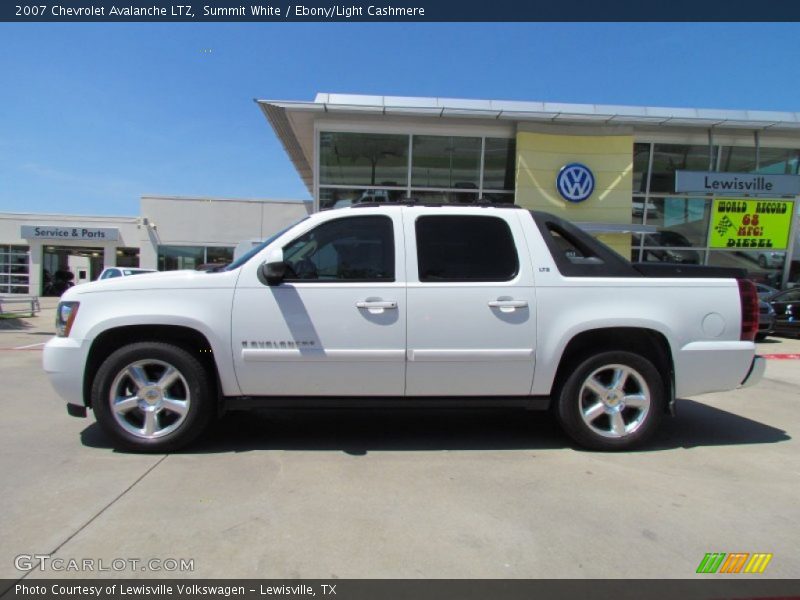 Summit White / Ebony/Light Cashmere 2007 Chevrolet Avalanche LTZ