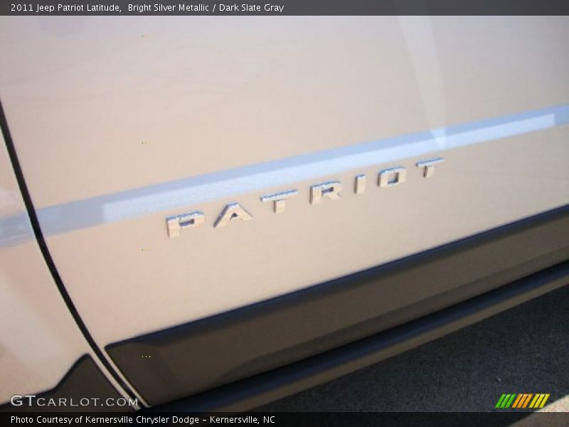 Bright Silver Metallic / Dark Slate Gray 2011 Jeep Patriot Latitude
