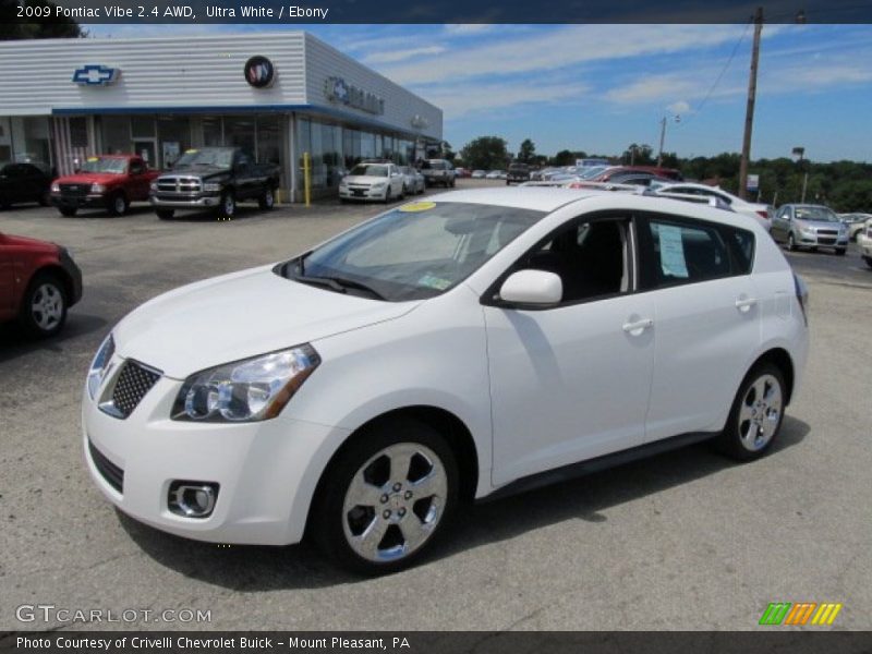 Ultra White / Ebony 2009 Pontiac Vibe 2.4 AWD