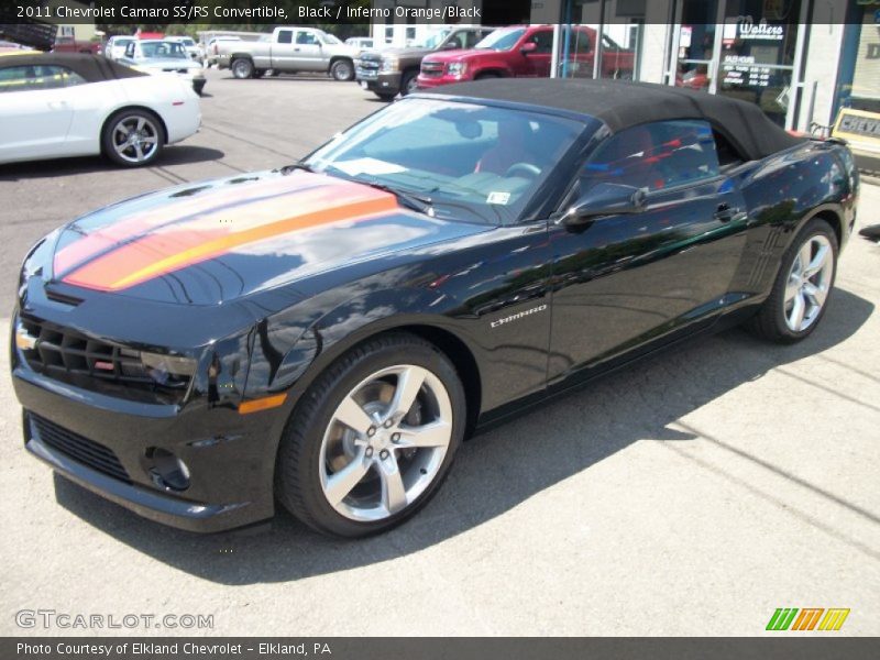 Black / Inferno Orange/Black 2011 Chevrolet Camaro SS/RS Convertible