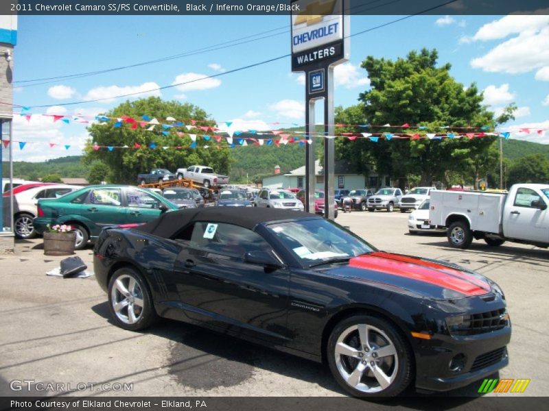Black / Inferno Orange/Black 2011 Chevrolet Camaro SS/RS Convertible
