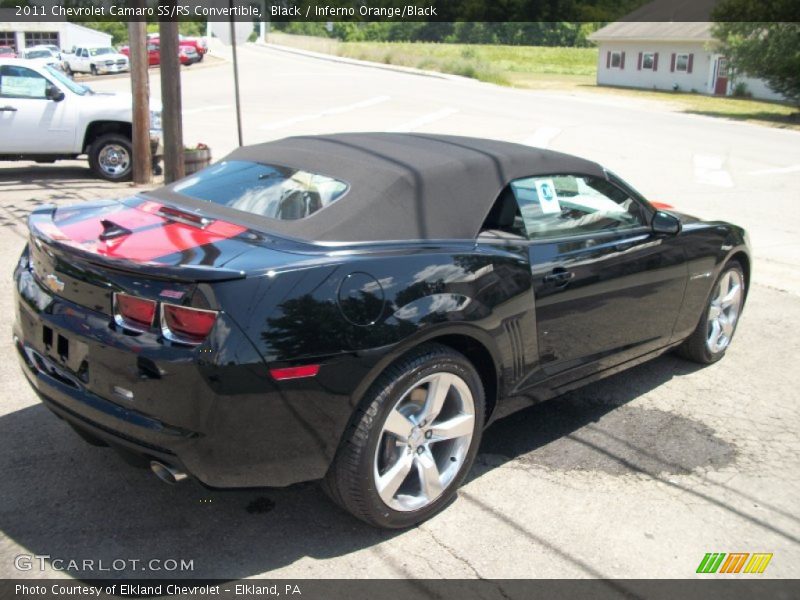 Black / Inferno Orange/Black 2011 Chevrolet Camaro SS/RS Convertible