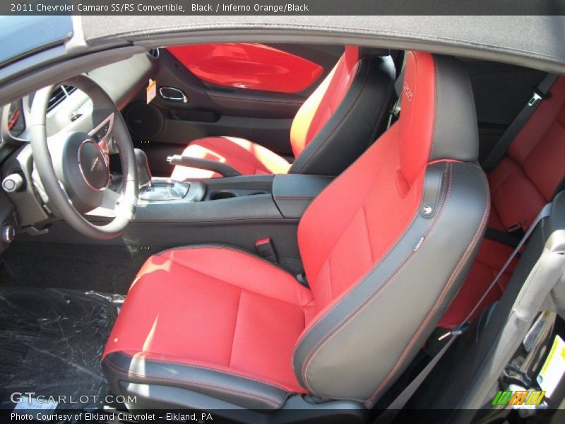  2011 Camaro SS/RS Convertible Inferno Orange/Black Interior