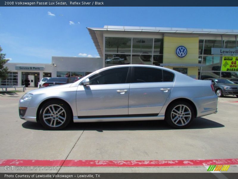 Reflex Silver / Black 2008 Volkswagen Passat Lux Sedan