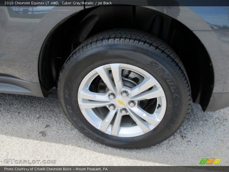 Cyber Gray Metallic / Jet Black 2010 Chevrolet Equinox LT AWD