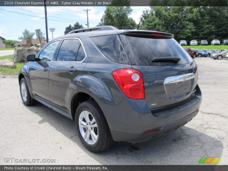 Cyber Gray Metallic / Jet Black 2010 Chevrolet Equinox LT AWD