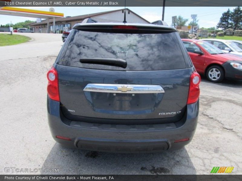 Cyber Gray Metallic / Jet Black 2010 Chevrolet Equinox LT AWD