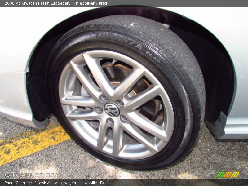 Reflex Silver / Black 2008 Volkswagen Passat Lux Sedan