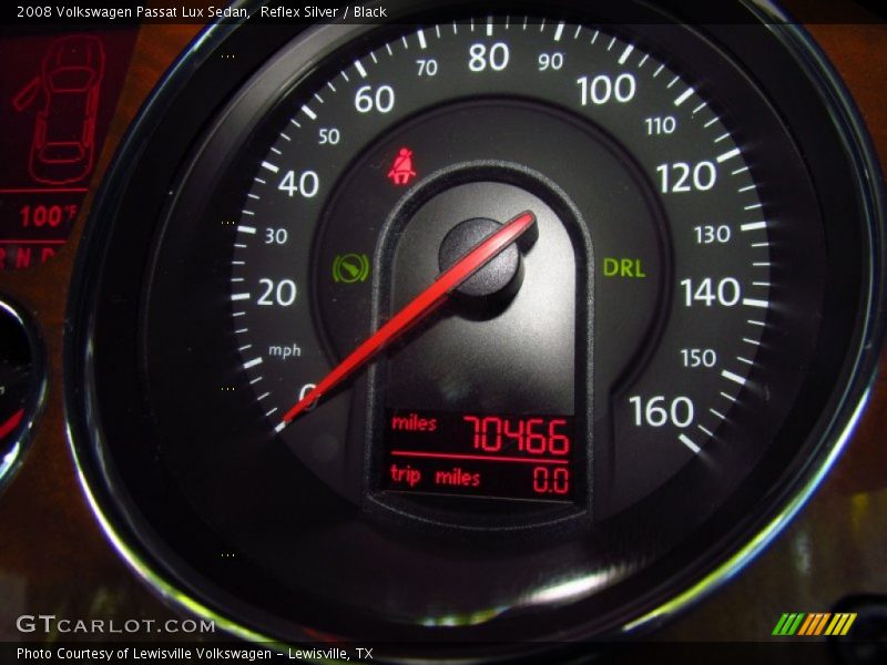 Reflex Silver / Black 2008 Volkswagen Passat Lux Sedan