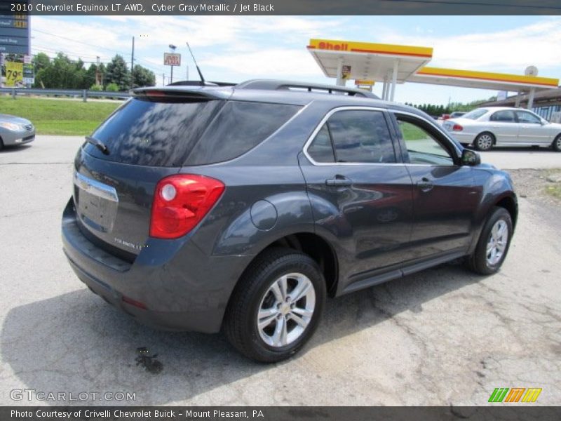 Cyber Gray Metallic / Jet Black 2010 Chevrolet Equinox LT AWD