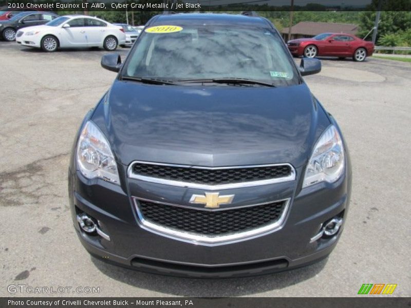 Cyber Gray Metallic / Jet Black 2010 Chevrolet Equinox LT AWD